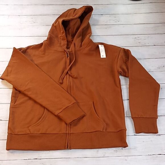Women's Zip Hoodie Sweatshirt Jacket Coat Top Size S - Picture 1 of 2